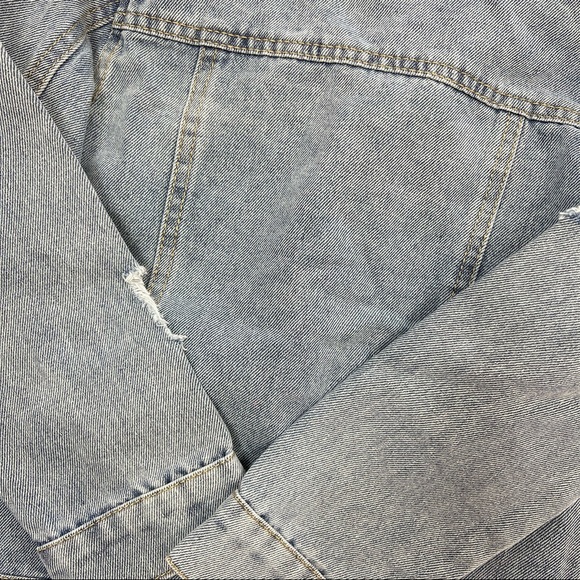 Girl Boutique Distress Sequin Denim Jacket - Picture 2 of 3